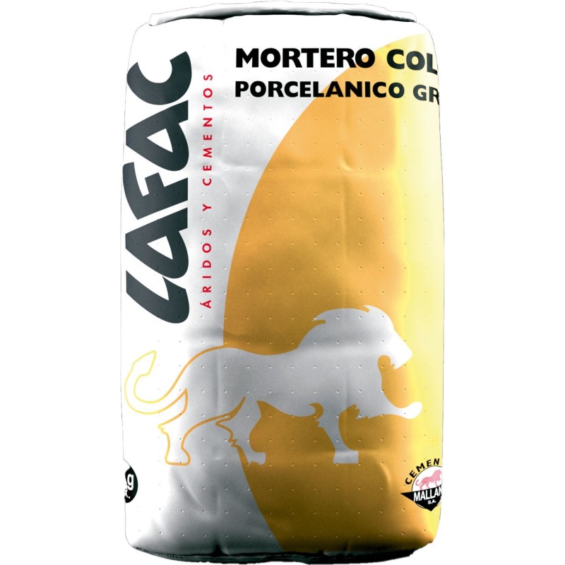 Cemento cola porcelánico blanco C2TE | Lafac Áridos y Cementos
